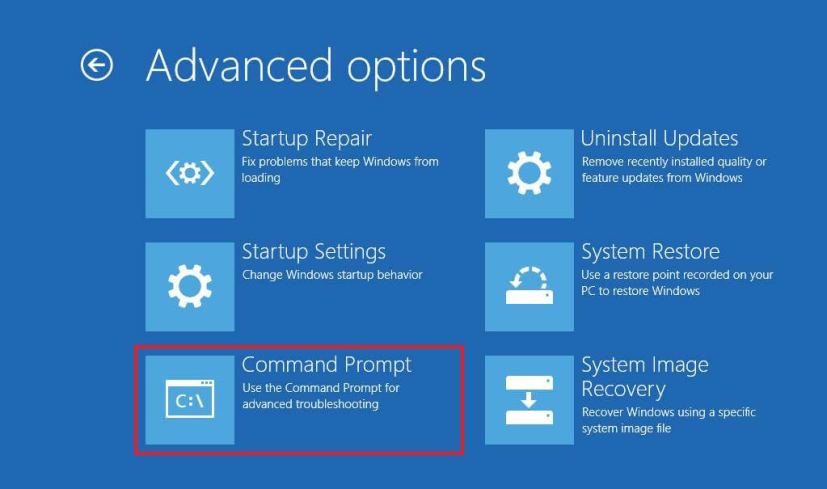 Command Prompt option