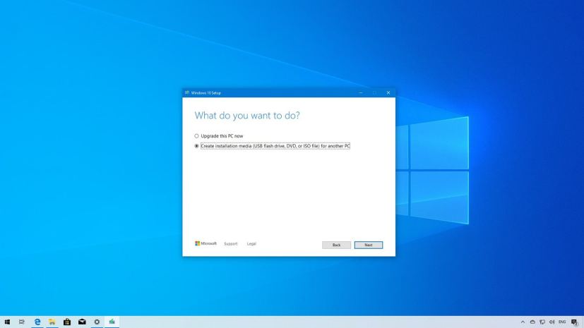 Clean Windows 10 version 1909 install setup