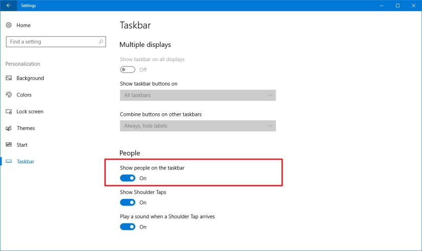 Disable My People on Windows 10