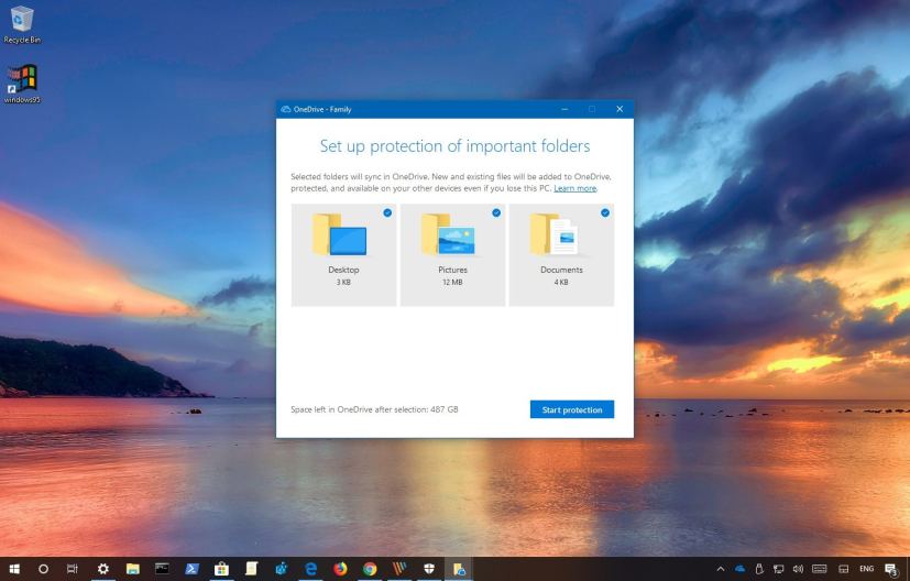 Fixing problems with OneDrive folder protection feature