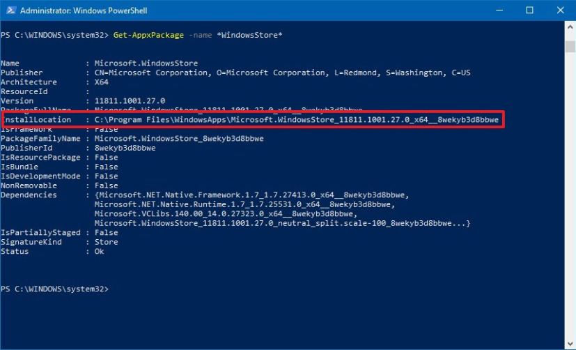 Search for Microsoft Store app using PowerShell