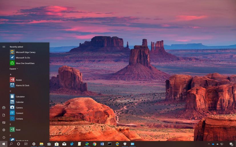 The Grand Canyon National Park theme for Windows 10