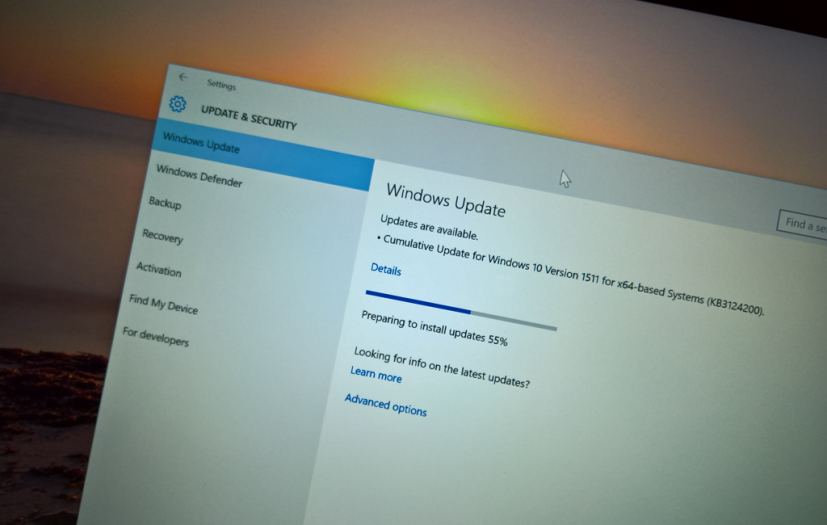 KB3124200 cumulative update rolls out for Windows 10