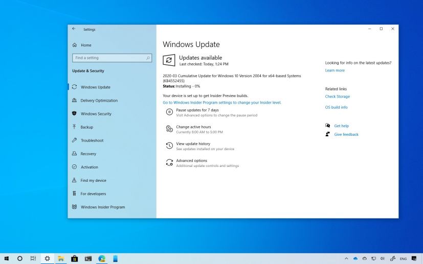 KB4552455 for Windows 10 download