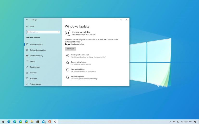 Windows 10 build 19042.508 (KB4571756)