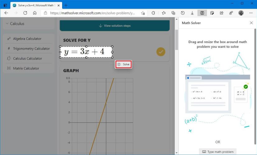 Math problem selection