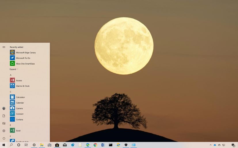 Near side of the moon theme for Windows 10