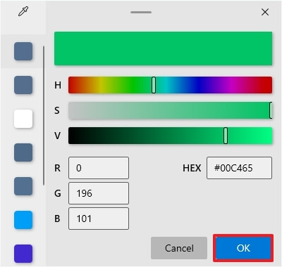 Color Picker editor