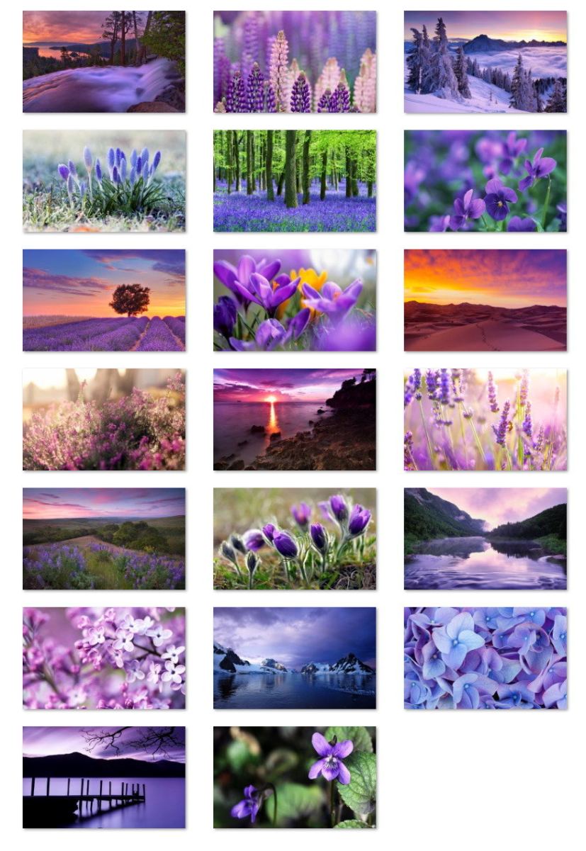 Purple World landscapes wallpaper samples