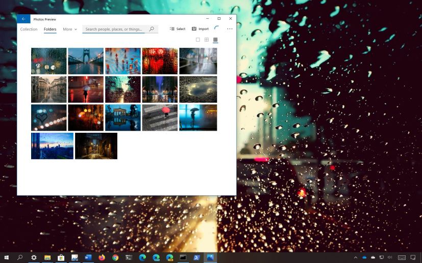 Rain in the City theme for Windows 10