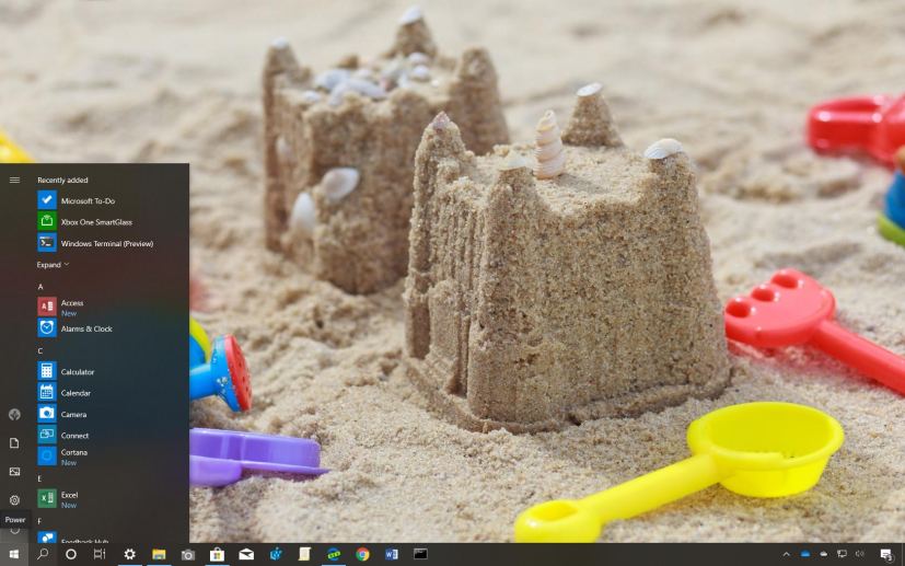 Sandy Castles theme for Windows 10