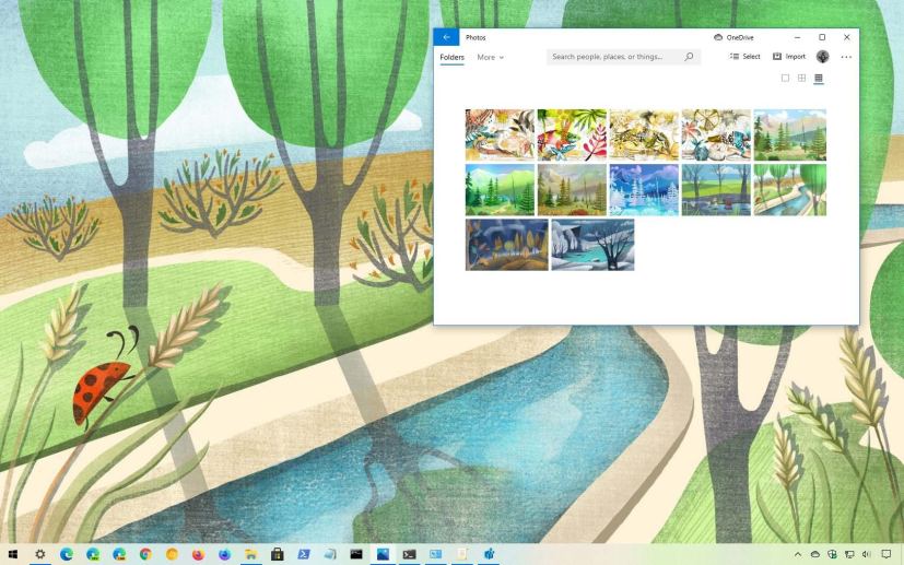 Seasonal Art theme for Windows 10