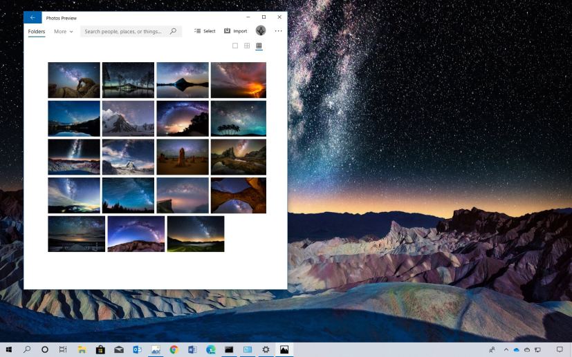 Stars at Night theme for Windows 10