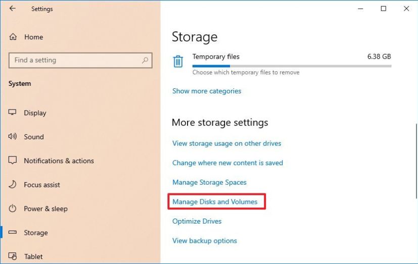 Manage Disks and Volumes