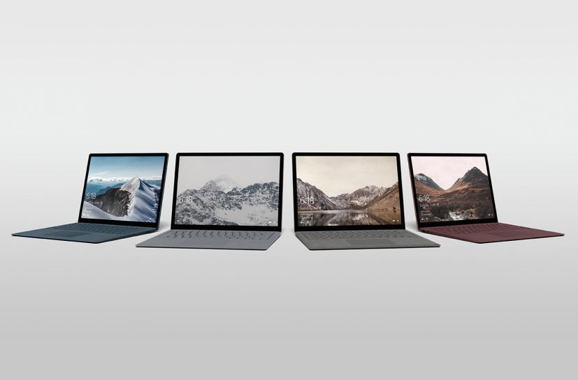 Surface Laptop four colors