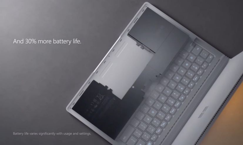 Surface Book with 30% more battery life