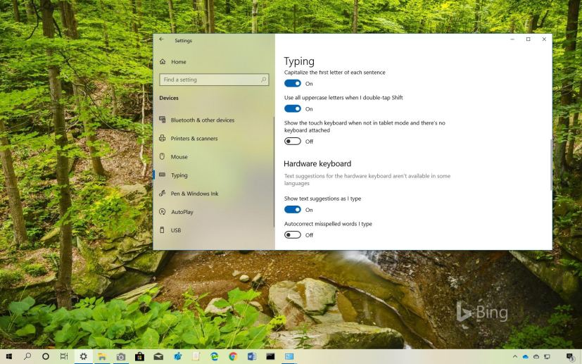 Show text suggestions as you type on WIndows 10