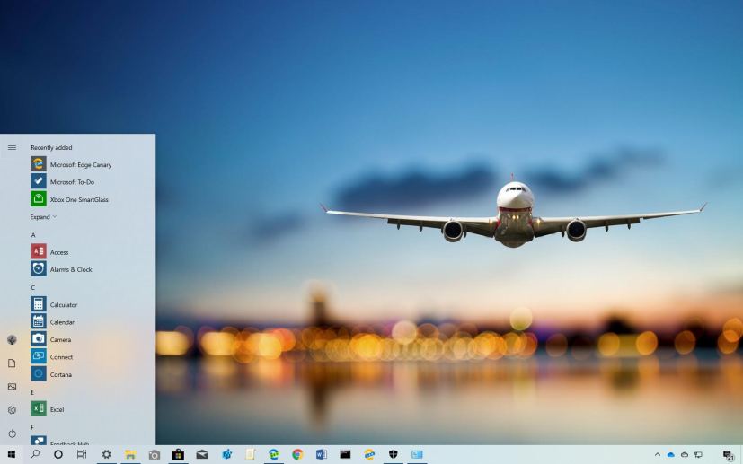 Up in the air theme for Windows 10