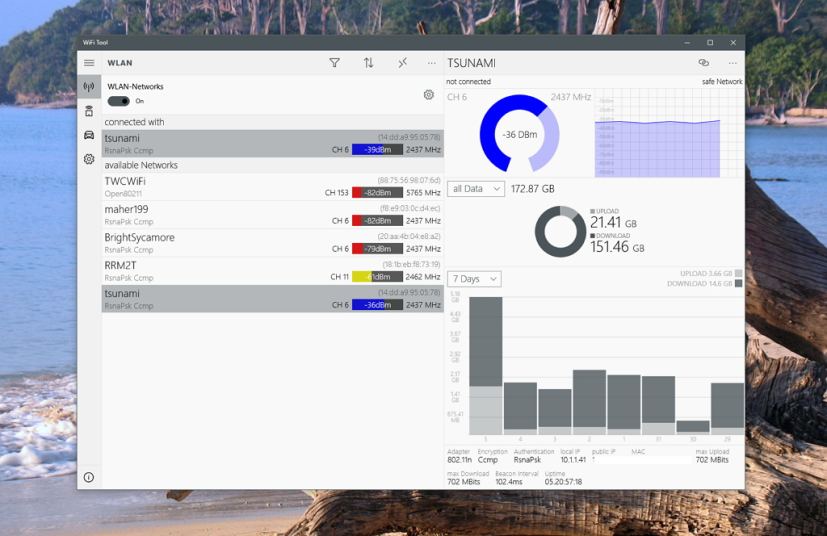 WiFi Tool - Wireless analyzer app for Windows 10