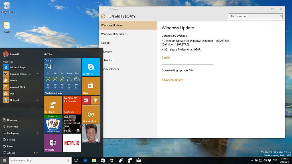 Windows 10 build 10547 download