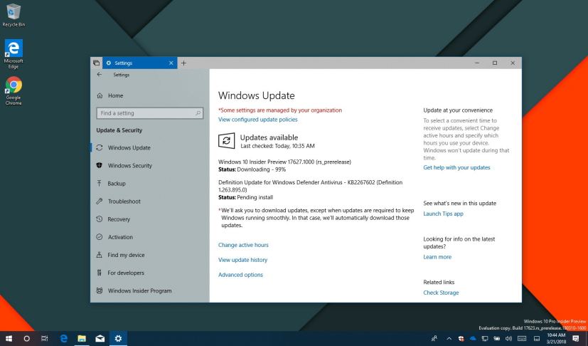 Windows 10 build 17627