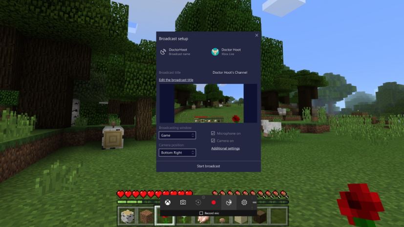 Beam controls on Windows 10