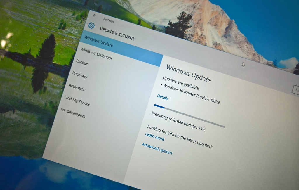 Windows 10 build 11099 downloading