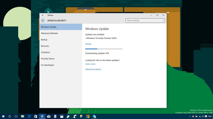 Windows 10 build 14267