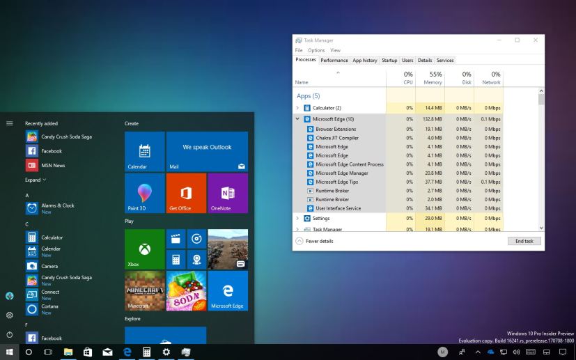 Windows 10 build 16241