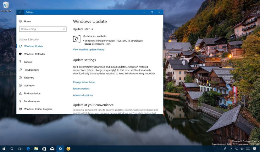 Windows 10 build 17025