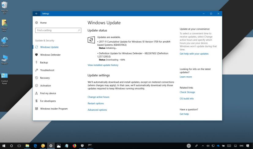 Windows 10 update KB4051963