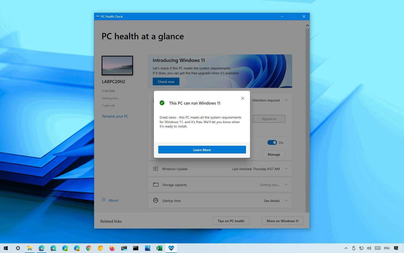 Windows 11 PC Health Check app