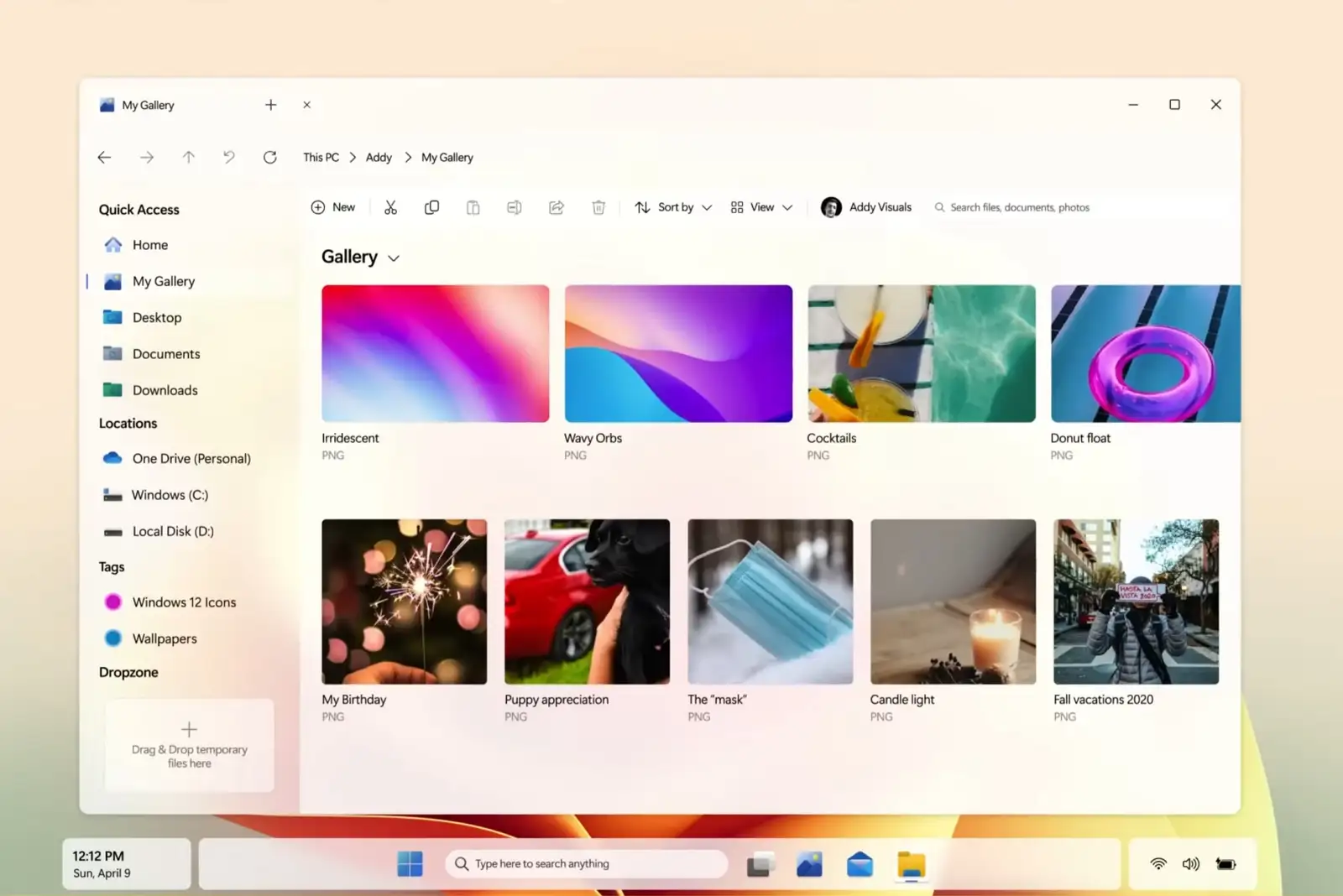 Windows 12 concept design